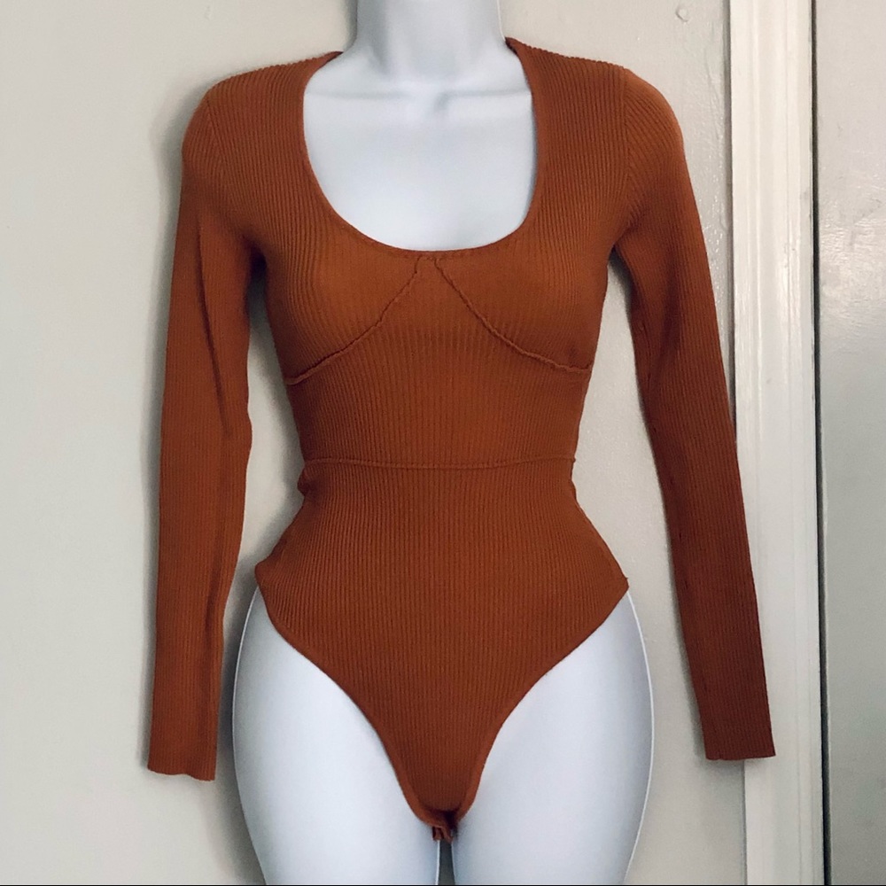 Rust Knit Bodysuit